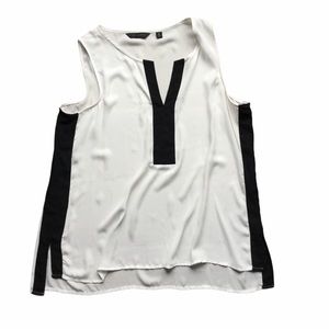 Investments xl black and white tank
